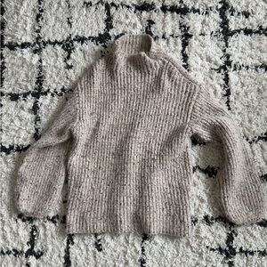 Falls Creek Women's Beige Turtleneck Sweater